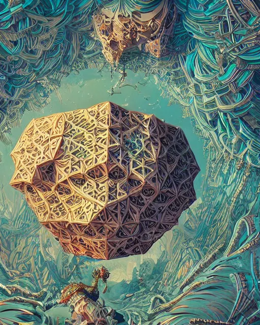 Prompt: highly detailed vfx of icosahedron, global illumination, detailed and intricate environment by james jean, victo ngai and tristan eaton