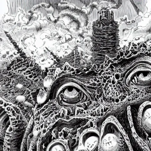 Image similar to the hills have eyes by kentaro miura, hyper-detailed