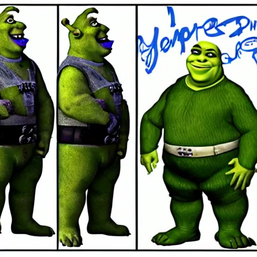 Image similar to Shrek as Adolf Hitler, realistic picture