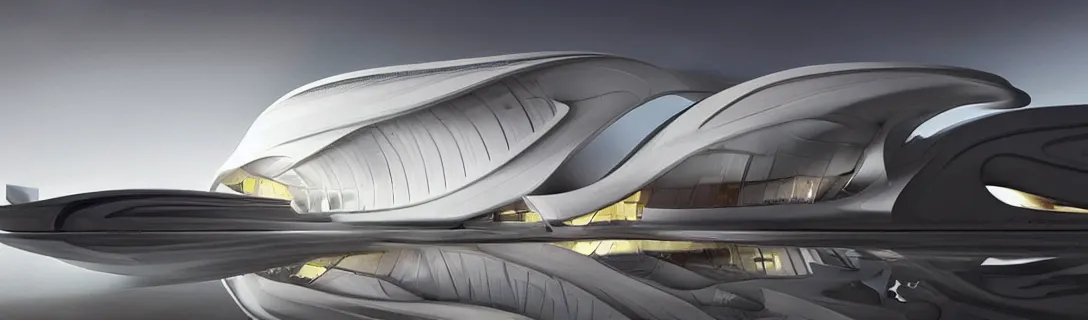 Image similar to dystopia by zaha hadid