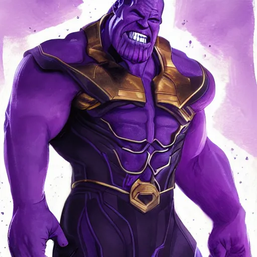 Image similar to Thanos by RossDraws