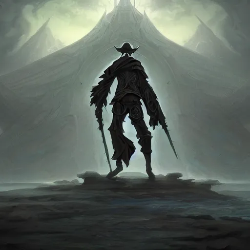 Prompt: A digital intricate illustration concept art of grim reaper in front of giant monolith inspired art by Renato muccillo and Andreas Rocha and Johanna Rupprecht + dofus colors, wakfu colors + symmetry + greco-roman art, intricate complexity, epic composition, magical atmosphere, highly detailed, cinematic lighting + masterpiece, trending on artstation + 8k