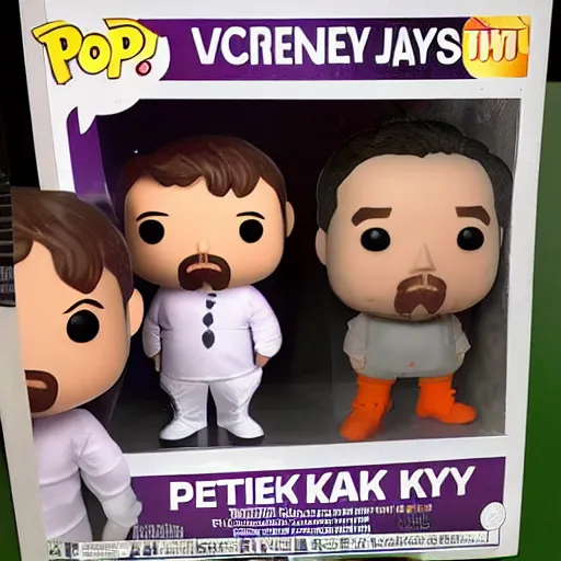 Prompt: peter kay as a funko pop