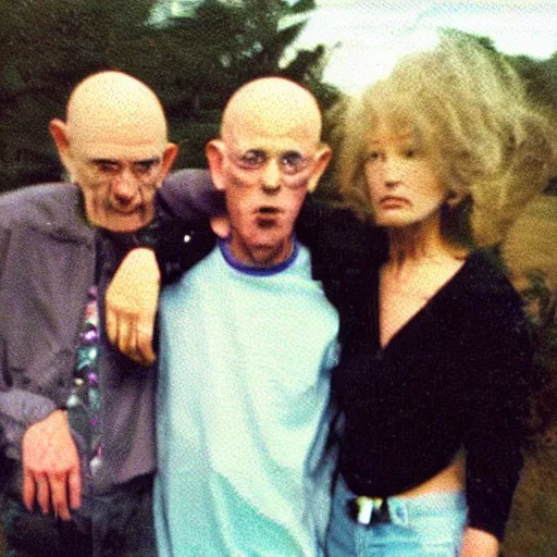 Image similar to found polaroid photo of trash humpers