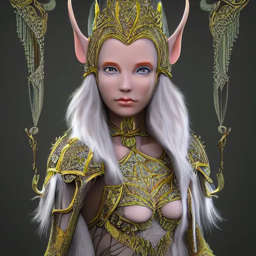 Image similar to elven princess, ornate 4 k intricate detailed octane render