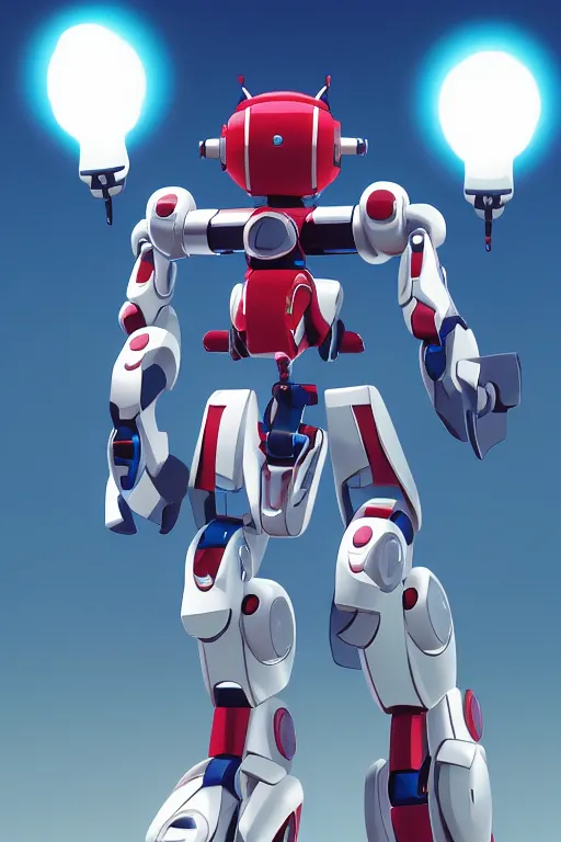 Image similar to metabots medabots medarotto medarot robot minimalist comics, behance hd by jesper ejsing, by rhads, makoto shinkai and lois van baarle, ilya kuvshinov, rossdraws global illumination ray tracing hdr radiating a glowing aura