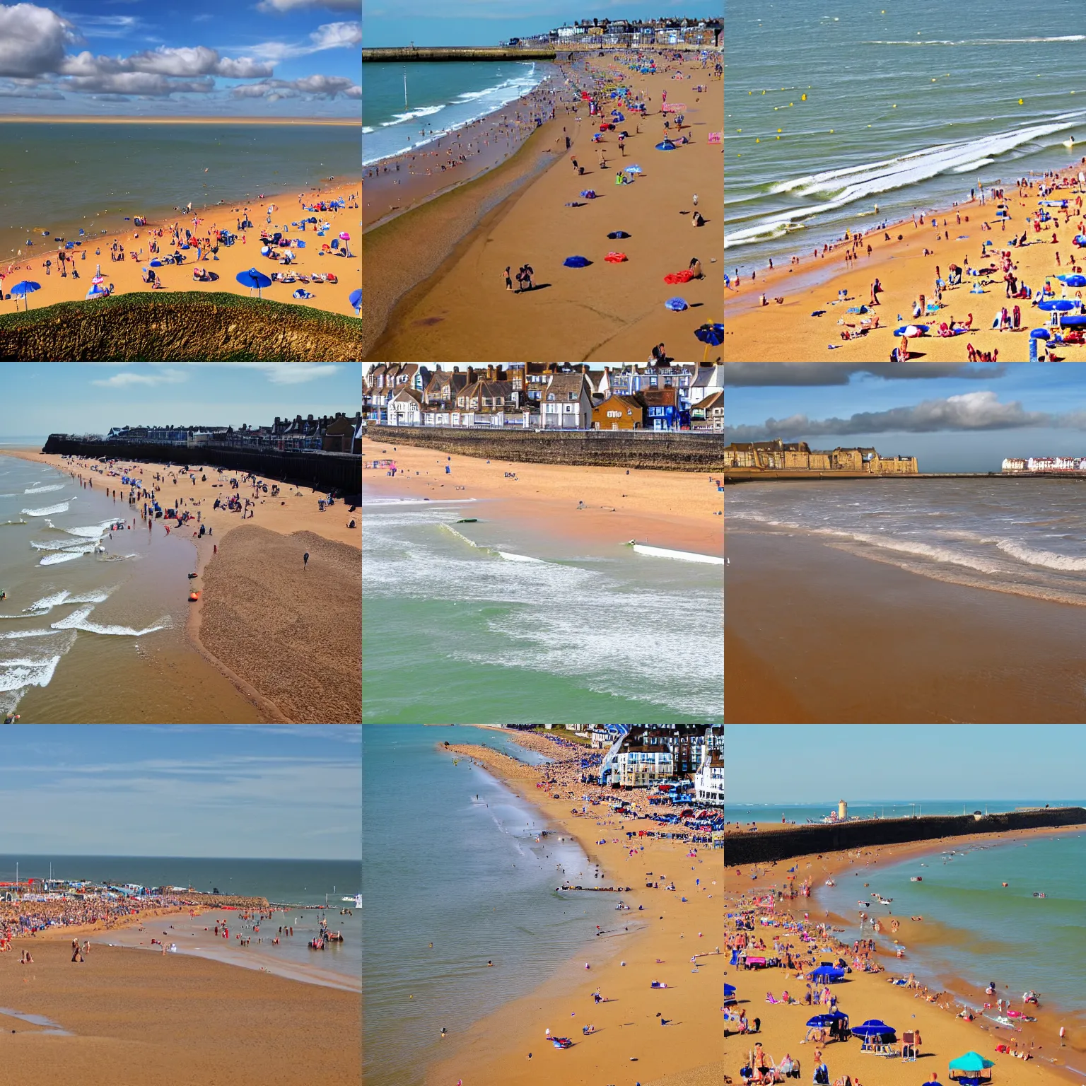 Prompt: broadstairs beach in thanet