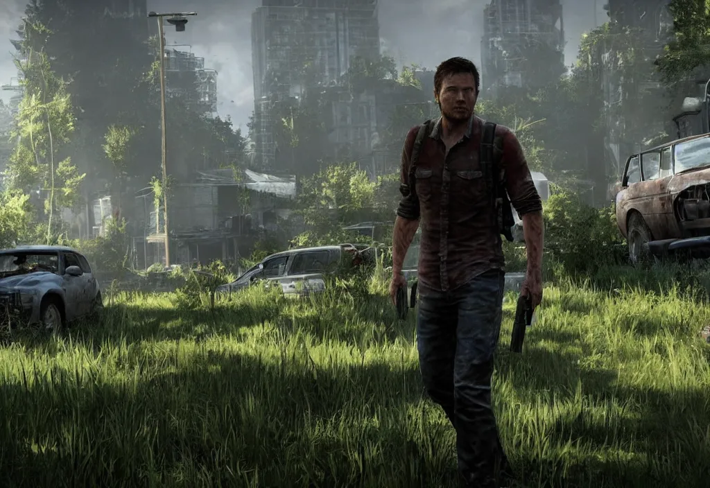 Image similar to the last of us, elon musk in the video game in the last of us, gameplay screenshot, close up, 3 d rendering. unreal engine. amazing likeness. very detailed.
