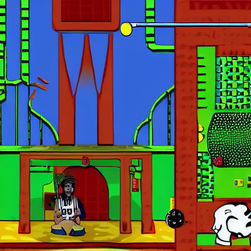 Image similar to Snoop Dog, playstation1 graphic, gameplayscreenshot,