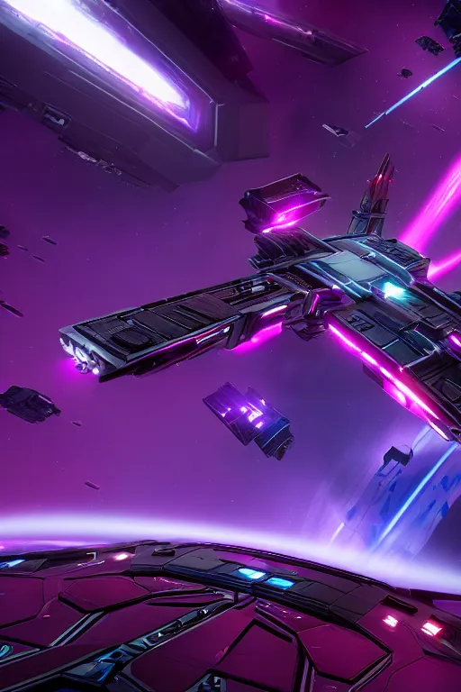 Image similar to the navigation deck onboard the Peaceful Tyranny DJD Deception spaceship in orbit over cybertron, goth Decepticons vibes, purple and dark colors, clean panels, dramatic lighting, glowing red hologram navigation panels, cinematography by Wes Anderson, 4k octane render, photorealistic , cinematic lighting, Artstation