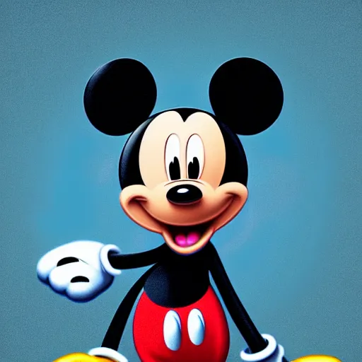 Image similar to [ mickey mouse ] in a horror game, [ digital art ]!!, 4 k quality