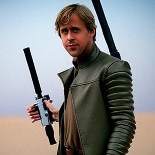 Image similar to ryan gosling as luke skywalker