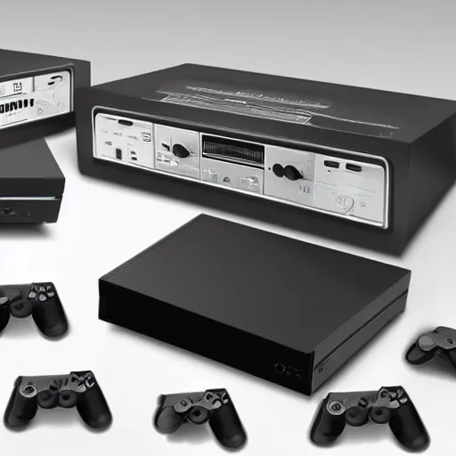 Prompt: new game console designed for a radio station