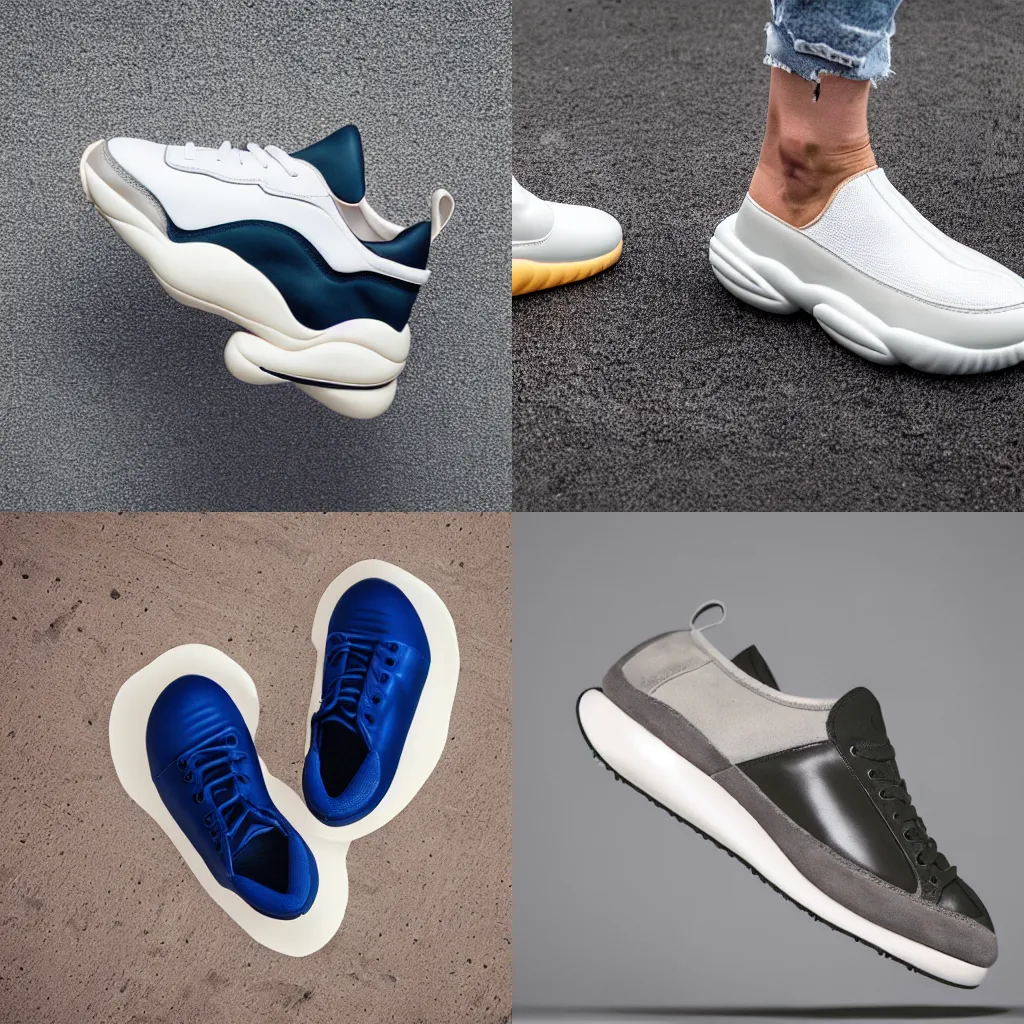 Image similar to sneaker with an inflatable sole