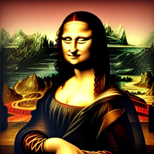 Image similar to the mona lisa in mario