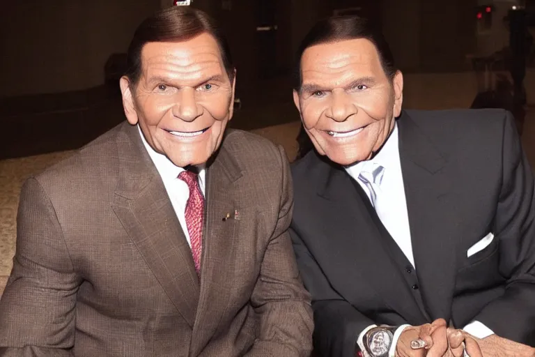 Image similar to kenneth copeland and r kelly in jail behind bars