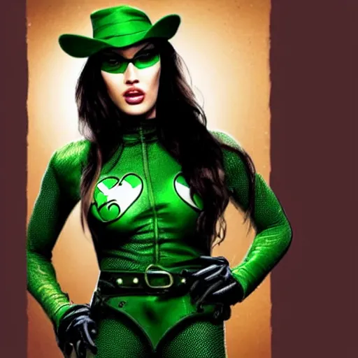 Image similar to megan fox as the riddler