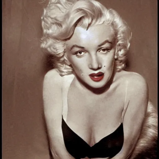 Prompt: marilyn monroe as a cat