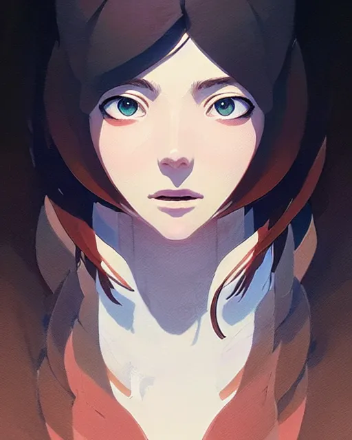 Image similar to woman, detailed perfect face, exquisite details, fire magic, mid view, design on a white background, by studio muti, greg rutkowski makoto shinkai takashi takeuchi studio ghibli