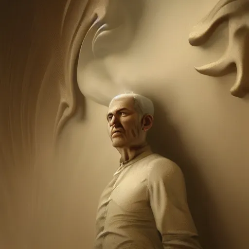 Image similar to Alfredo and the Afterlife, by Roberto ferri, octane render, volumetric lighting, intricate, sharp focus