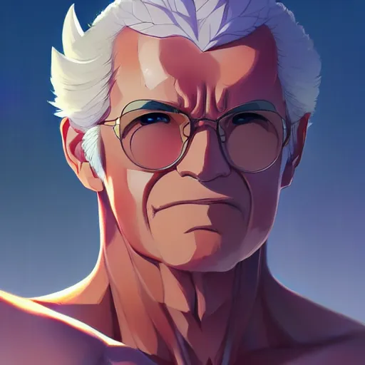 Prompt: buff omegachad alex trebek, portrait shinkai makoto studio ghibli studio key hideaki anno sakimichan stanley artgerm lau rossdraws james jean marc simonetti elegant highly detailed digital painting artstation pixiv