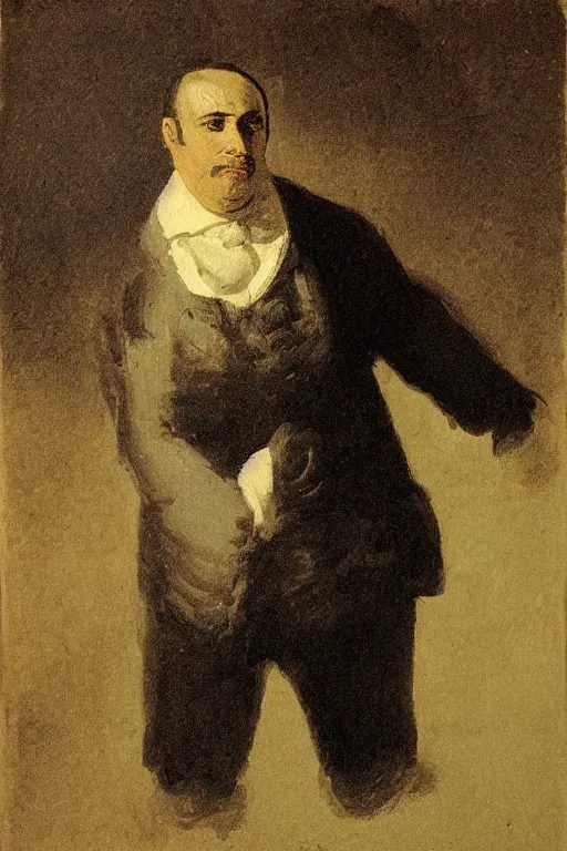 Image similar to juan tamariz painted by goya