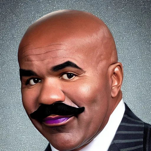 Image similar to purple mustache steve harvey