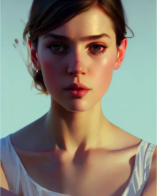 Prompt: stylized portrait of an artistic pose, composition, young ellie williams, realistic shaded, fine details, realistic shaded lighting poster by ilya kuvshinov, magali villeneuve, artgerm, jeremy lipkin and michael garmash and rob rey