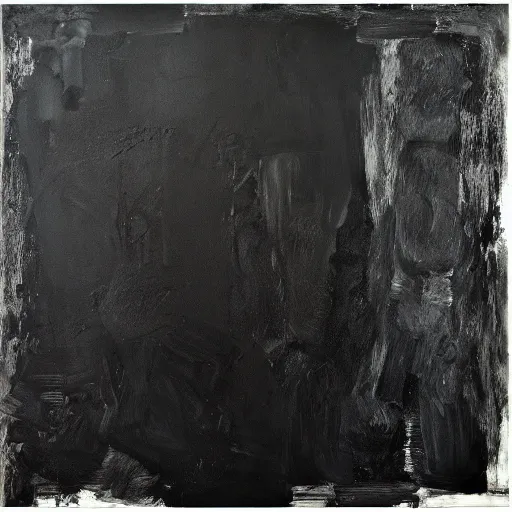 Image similar to vantablack by clyfford still, behance, lyrical abstraction, behance hd, black background