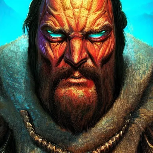 Prompt: bright, colorful, realistic, detailed from Elder Scrolls: shivering isles concept portrait durzog backlighting, kodachrome, high contrast, highly detailed, sharp focus, digital painting, concept art, illustration, trending on artstation, comic book by Alex Ross and Adam Adamowicz cover art