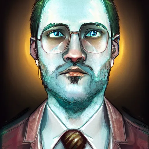 Prompt: the personification of a broken mind, disco elysium style portrait