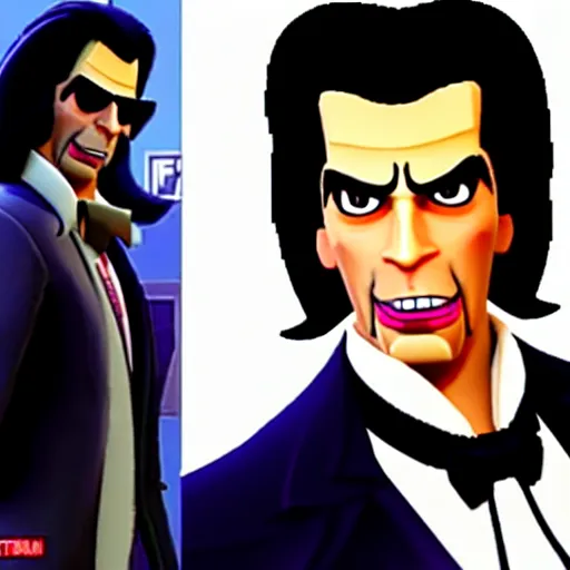 Image similar to Vincent Vega in Fortnite