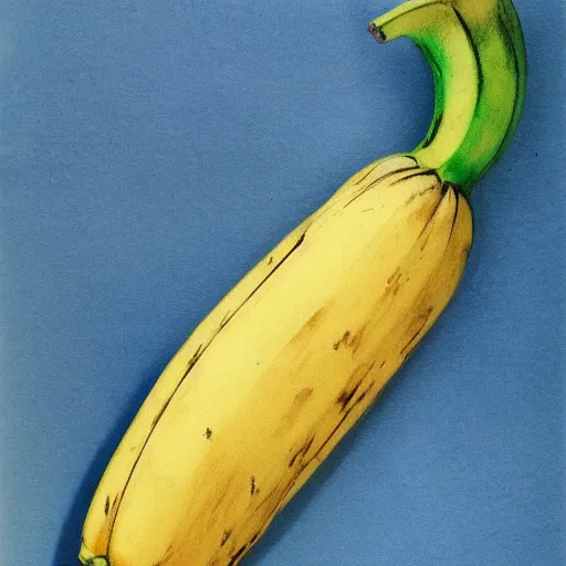 Image similar to •blue colored banana, banana is blue ~blue ~blue_banana, Thomas kindkade