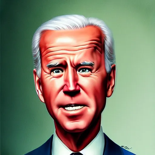 Prompt: lofi portait of joe biden, Pixar style, by Tristan Eaton Stanley Artgerm and Tom Bagshaw.