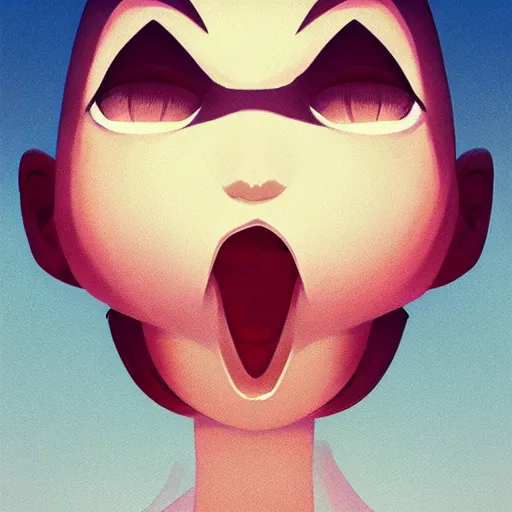 Image similar to face icon stylized minimalist ahh! real monsters, loftis, cory behance hd by jesper ejsing, by rhads, makoto shinkai and lois van baarle, ilya kuvshinov, rossdraws global illumination