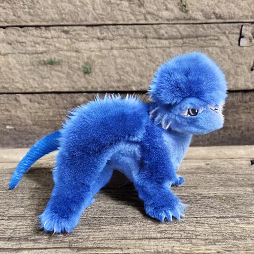Image similar to fluffy baby indigo dragon ultrarealistic 1 5 0 mpx