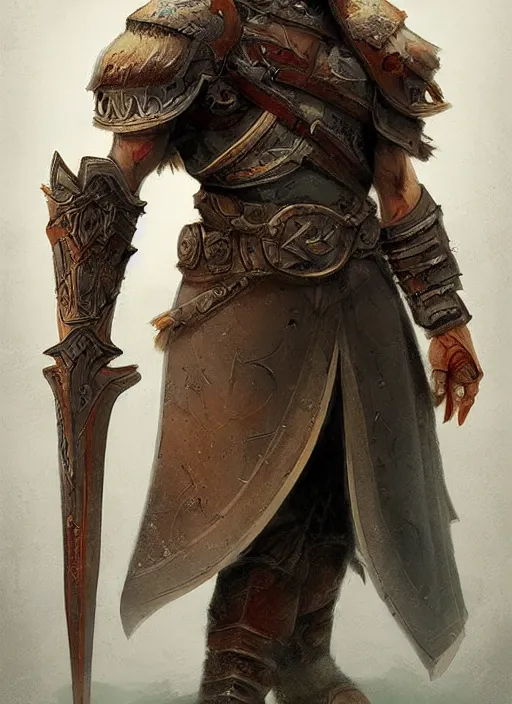 Image similar to warrior inspired a concept art Russian illustrator Roman Papsuev