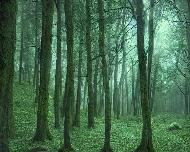 Image similar to alien forest