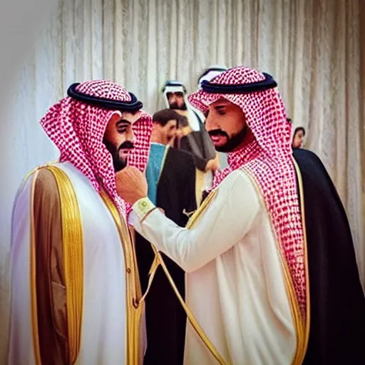 Image similar to steventheartist on instagram art of a saudi wedding