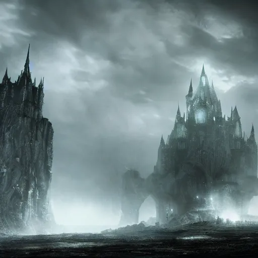 Image similar to full body pose, hyperrealistic photograph of the black castle of rotbog swamp, dim volumetric lighting, 8 k, octane beautifully detailed render, extremely hyper detailed, intricate, epic composition, cinematic lighting, masterpiece, trending on artstation, very very detailed, stunning, hdr, smooth, sharp focus, high resolution, award, winning photo, dslr, 5 0 mm