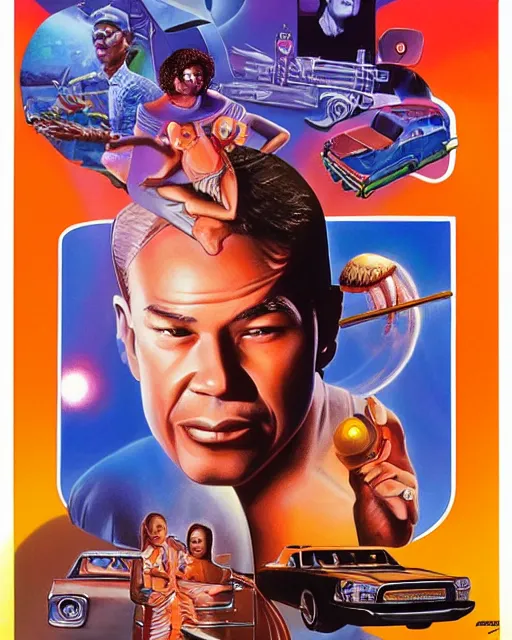 Prompt: steve lacy, airbrush, drew struzan illustration art, key art, movie poster