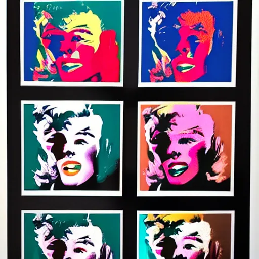 Image similar to a photo of las vegas screen printed in style of andy warhol