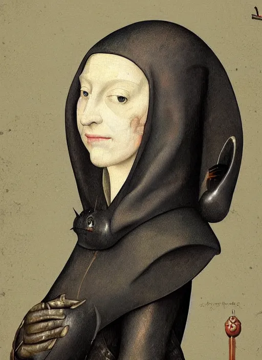 Image similar to queen elizabetth I painted by hieronymus bosch, detailed digital art, trending on Artstation