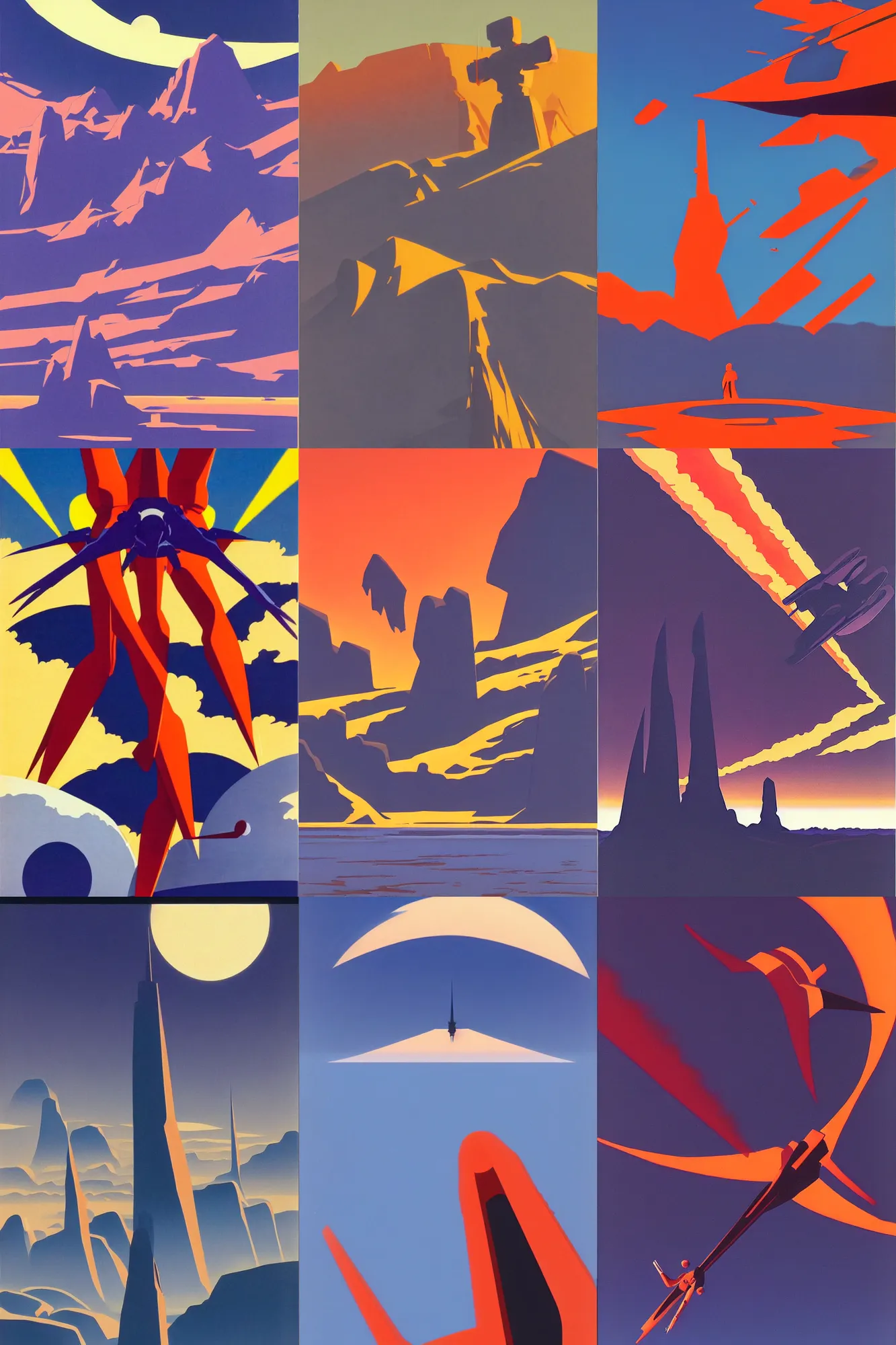 Prompt: evangelion by ed mell.