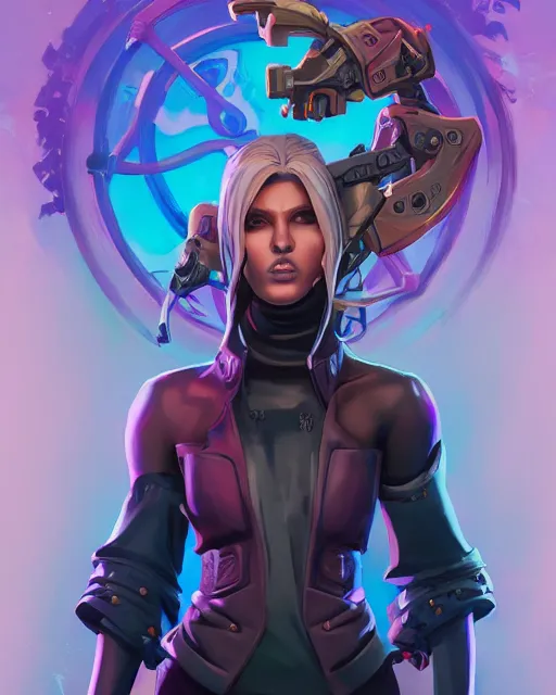 Image similar to jynx arcane valorant agent beautiful female tattoo symmetrical face eyes full length fantasy art apex fortnite Video game icon, 2d game art gta5 cover , official fanart behance hd artstation by Jesper Ejsing, by RHADS, Makoto Shinkai and Lois van baarle, ilya kuvshinov, rossdraws