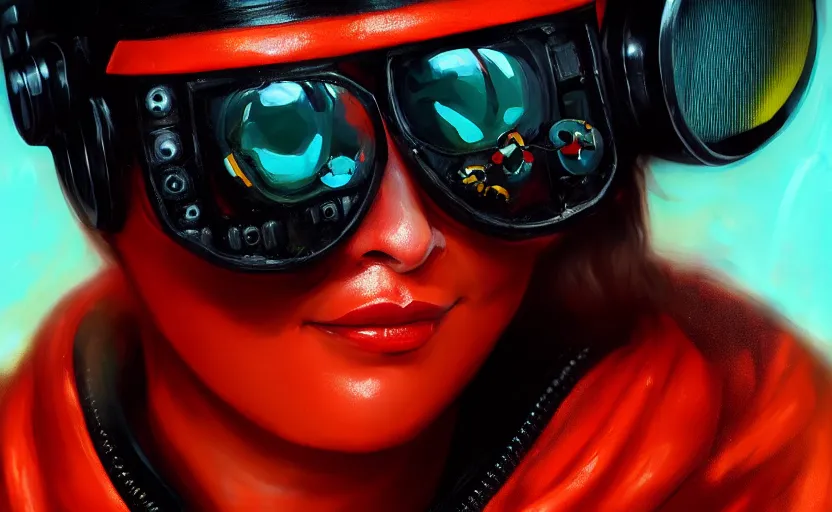 Prompt: closeup painting of bee, cyberpunk, wearing crimson shutter shades and a black leather jacket, portrait, hyperdetailed, artstation, cgsociety, 8 k, synthwave by tangerine dream