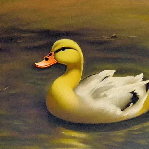 Image similar to a duck on the prowl oil painting bill mayers