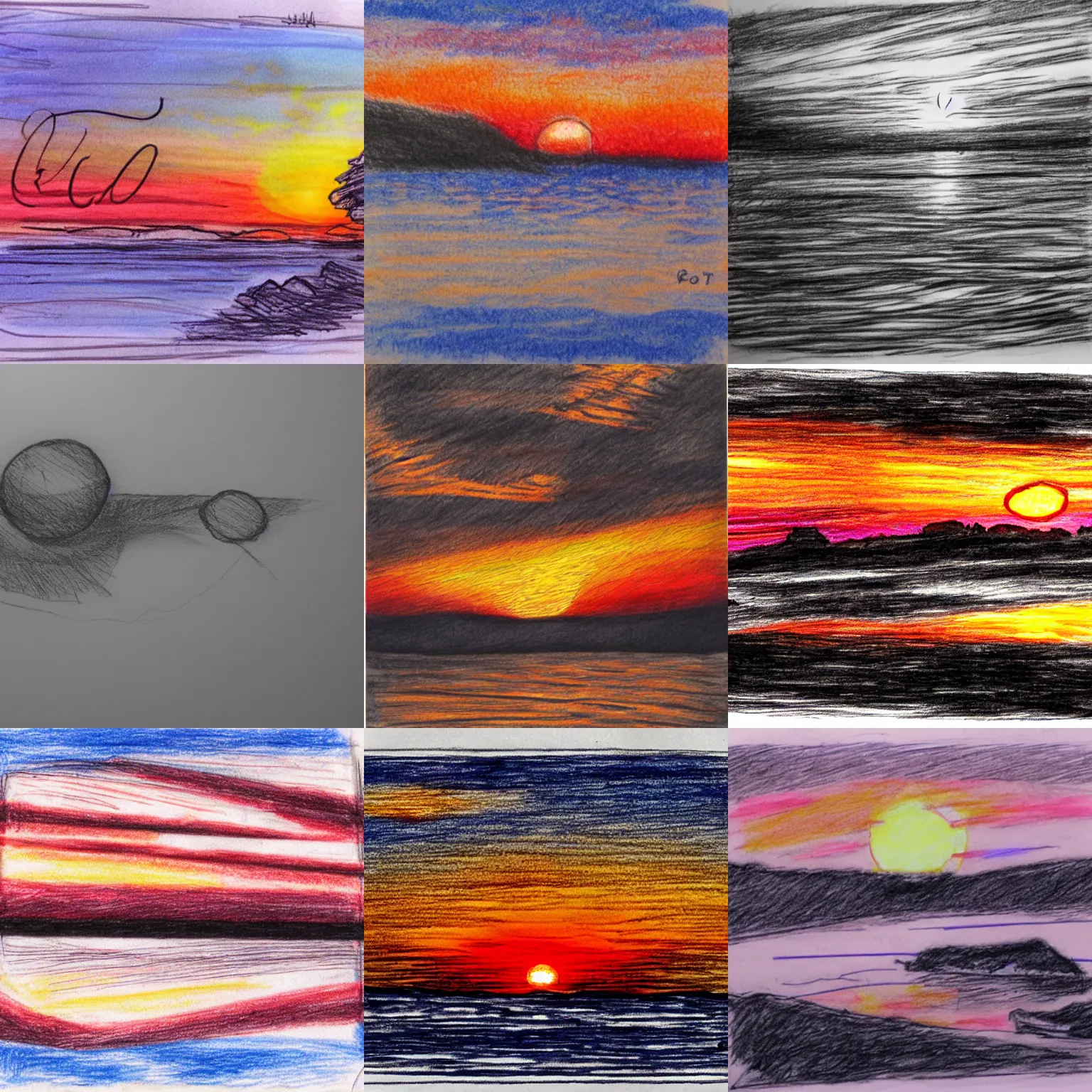 How to draw Sunset Scenery with oil pastels step by step, Drawing for  Beginners - YouTube