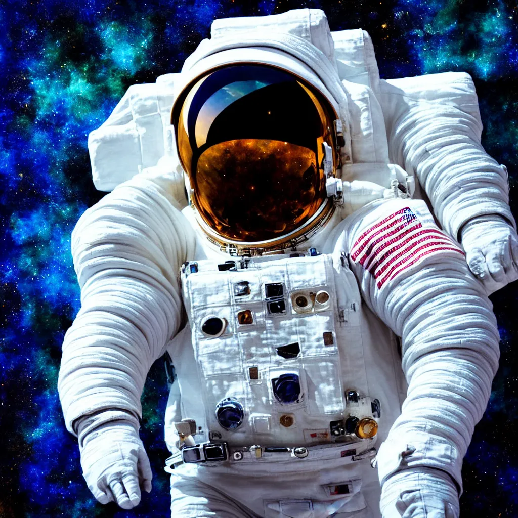 Prompt: astronaut suit, in deep dark cosmos portrait watercolor dramatic lighting cinematic establishing shot extremely high detail foto