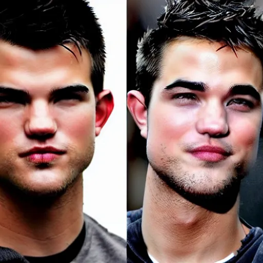 Image similar to taylor lautner mixed with robert pattinson